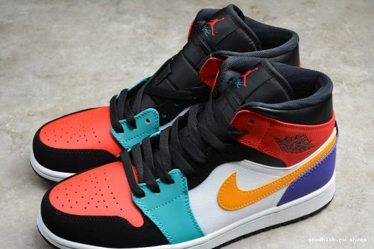 BRED MULTI-COLOR MID JORDAN AIR 1 554724-125 554724-125 0311